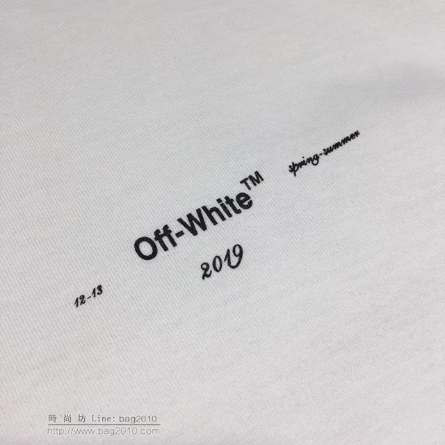 OFF White男裝 19春夏新款 OFF男短袖 白色  tzy1646